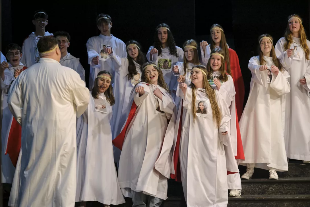 Przedstawienie Oddział Aniołów Stróżów. (fot. Amelia Szymańska)