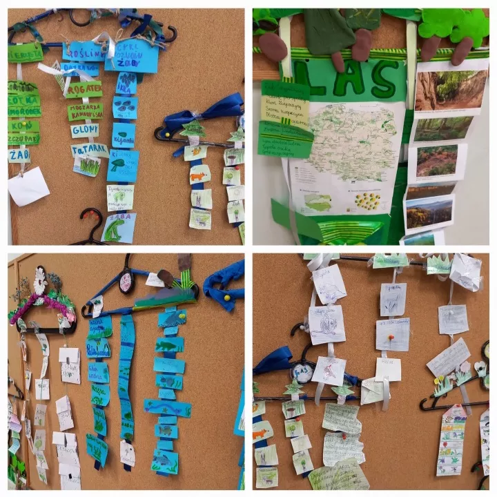 Prace uczennic klasy 3c na temat ekosystemów