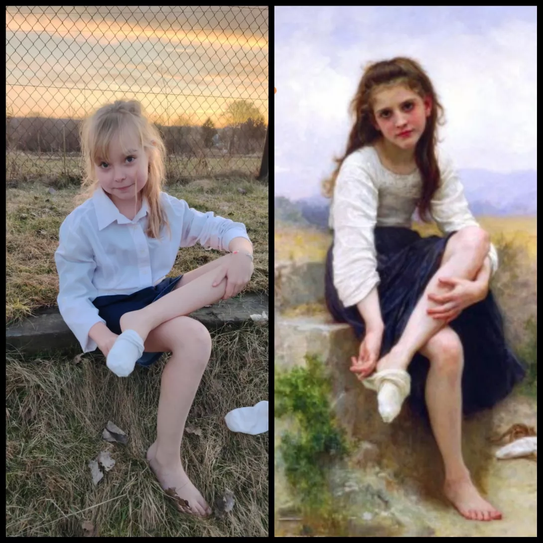 William Adolphe Bouguereau "Przed kąpielą" 