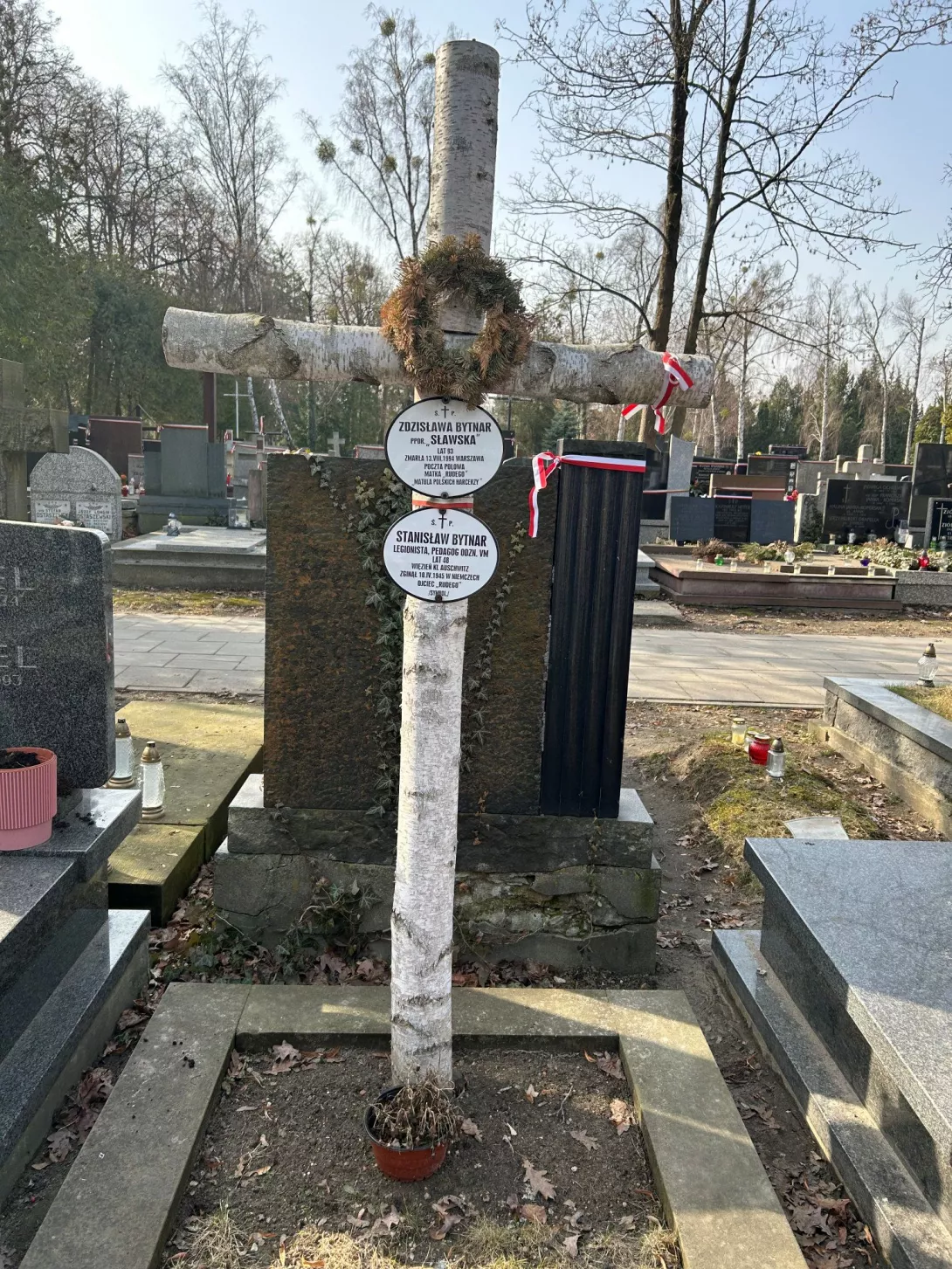 Na Cmentarzu Powiązki Wojskowe, 11.03.2026 (fot. Hanna Wabnic)